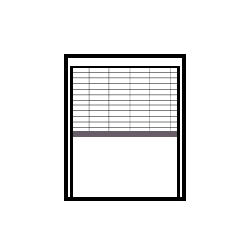 Illustration d'un store vénitien avec des lamelles horizontales, symbolisant la capacité à ajuster la lumière entrante tout en préservant la vie privée.